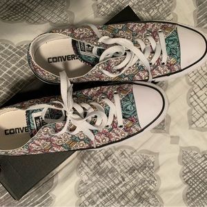 Like new, skull Converse sneakers